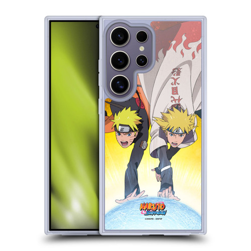 Naruto Shippuden Key Art Naruto And Minato Soft Gel Case for Samsung Galaxy S25 Ultra & MagSafe