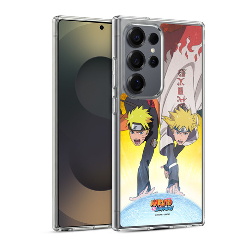 Naruto Shippuden Key Art Naruto And Minato Soft Gel Case for Samsung Galaxy S25 Ultra & MagSafe
