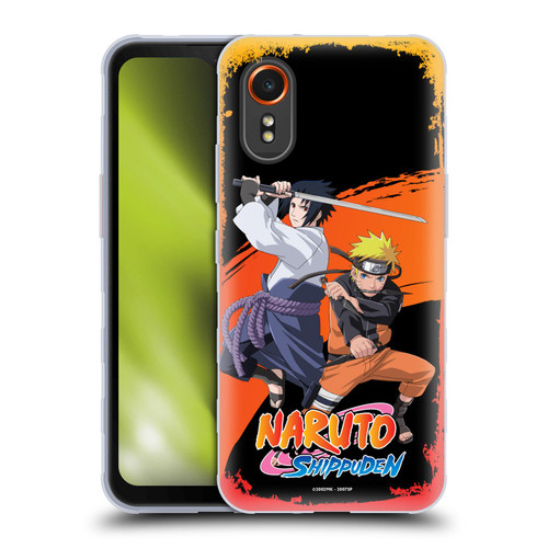 Naruto Shippuden Key Art Naruto And Sasuke Soft Gel Case for Samsung Galaxy Xcover7 5G