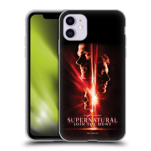 Supernatural Key Art Sam, Dean & Castiel Soft Gel Case for Apple iPhone 11