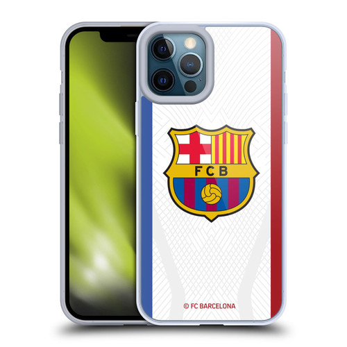 FC Barcelona 2023/24 Crest Kit Away Soft Gel Case for Apple iPhone 12 Pro Max & MagSafe