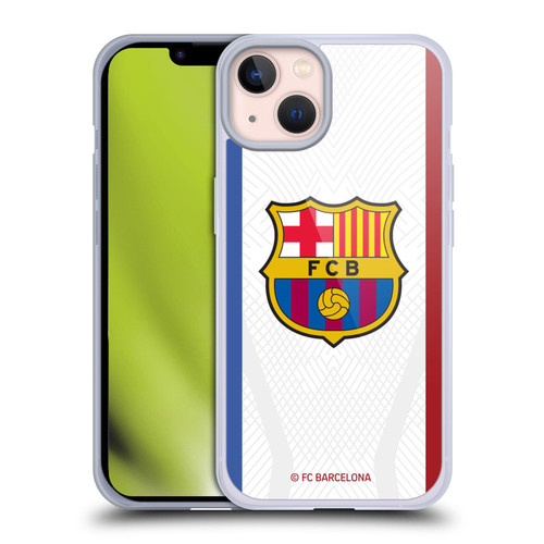 FC Barcelona 2023/24 Crest Kit Away Soft Gel Case for Apple iPhone 13