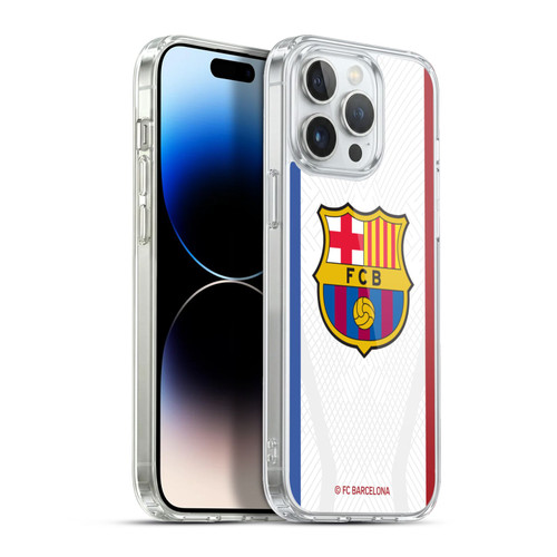 FC Barcelona 2023/24 Crest Kit Away Soft Gel Case for Apple iPhone 13 Pro Max & MagSafe