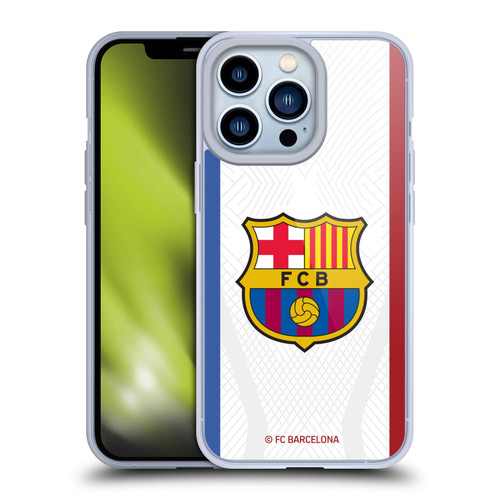 FC Barcelona 2023/24 Crest Kit Away Soft Gel Case for Apple iPhone 13 Pro & MagSafe