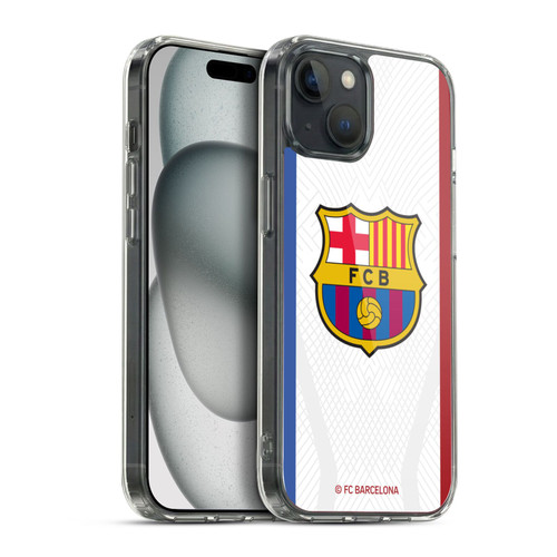 FC Barcelona 2023/24 Crest Kit Away Soft Gel Case for Apple iPhone 15 Plus & MagSafe