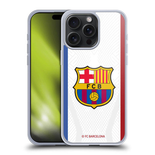 FC Barcelona 2023/24 Crest Kit Away Soft Gel Case for Apple iPhone 15 Pro Max & MagSafe