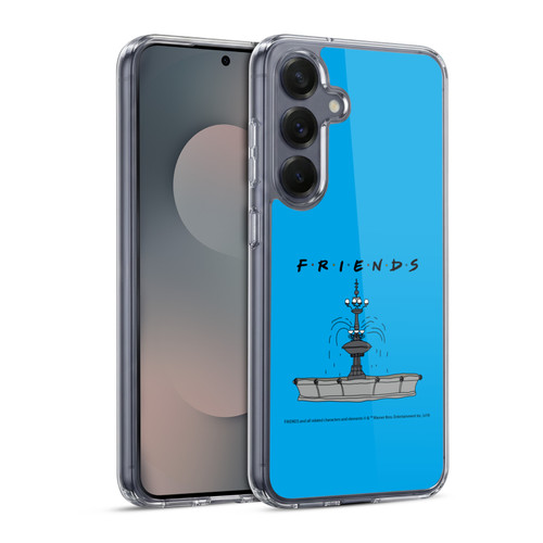 Friends TV Show Iconic Fountain Soft Gel Case for Samsung Galaxy S25 & MagSafe