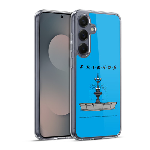 Friends TV Show Iconic Fountain Soft Gel Case for Samsung Galaxy S25+ & MagSafe