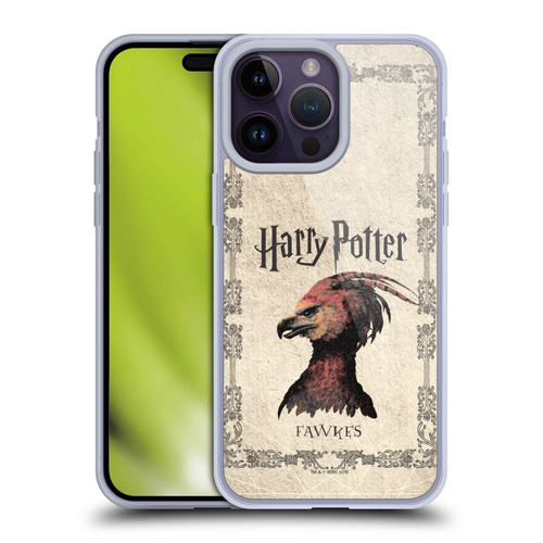 Harry Potter Chamber Of Secrets II Fawkes Phoenix Creature Soft Gel Case for Apple iPhone 14 Pro Max & MagSafe