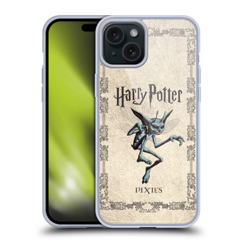 Harry Potter Chamber Of Secrets II Cornish Pixies Creature Soft Gel Case for Apple iPhone 15 Plus