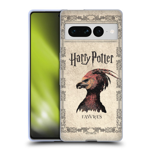 Harry Potter Chamber Of Secrets II Fawkes Phoenix Creature Soft Gel Case for Google Pixel 7 Pro