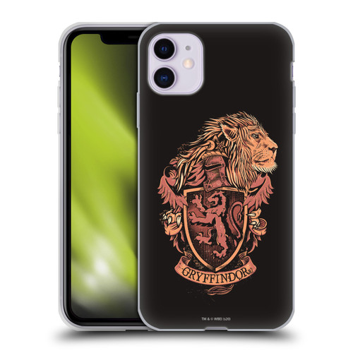 Harry Potter Deathly Hallows XIV Gryffindor Soft Gel Case for Apple iPhone 11