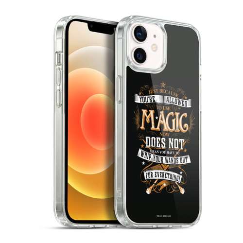Harry Potter Deathly Hallows XIV Just Because Magic Molly Soft Gel Case for Apple iPhone 12 / iPhone 12 Pro & MagSafe