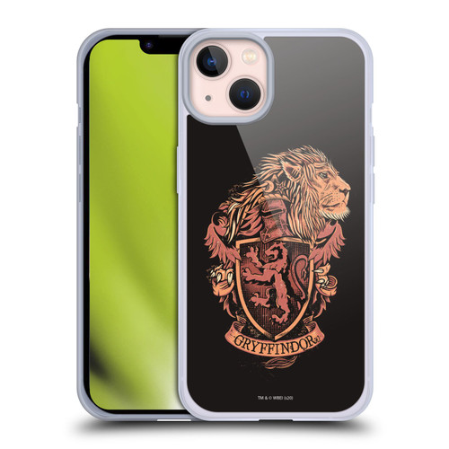 Harry Potter Deathly Hallows XIV Gryffindor Soft Gel Case for Apple iPhone 13