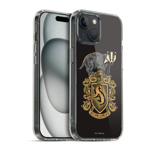 Harry Potter Deathly Hallows XIV Hufflepuff Soft Gel Case for Apple iPhone 15 & MagSafe