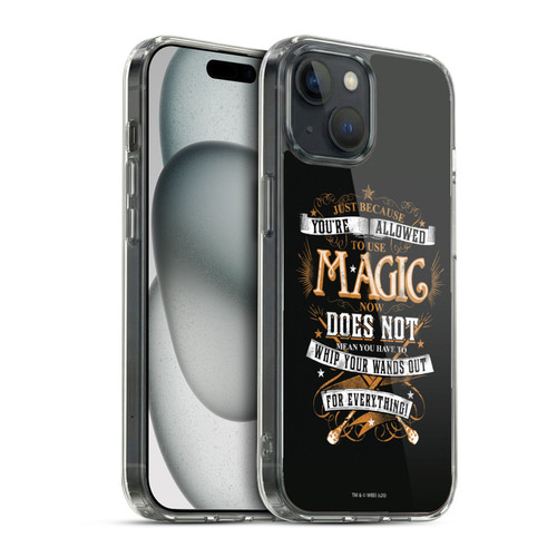 Harry Potter Deathly Hallows XIV Just Because Magic Molly Soft Gel Case for Apple iPhone 15 & MagSafe