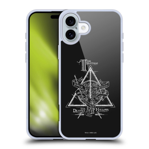 Harry Potter Deathly Hallows XIV Triangle Symbol Soft Gel Case for Apple iPhone 16 Plus & MagSafe