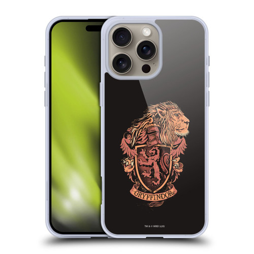 Harry Potter Deathly Hallows XIV Gryffindor Soft Gel Case for Apple iPhone 16 Pro Max & MagSafe