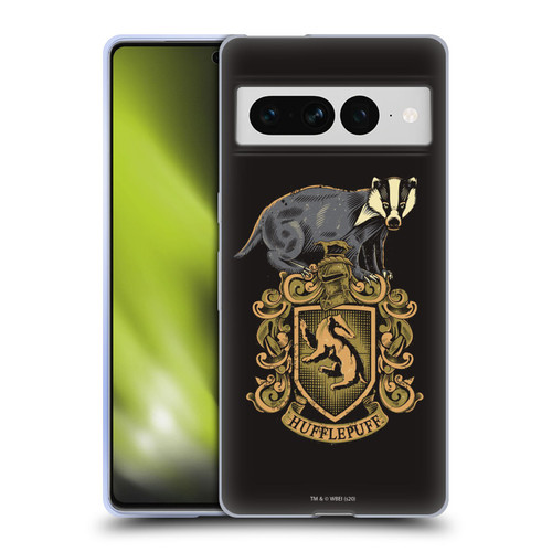 Harry Potter Deathly Hallows XIV Hufflepuff Soft Gel Case for Google Pixel 7 Pro
