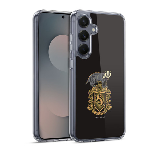 Harry Potter Deathly Hallows XIV Hufflepuff Soft Gel Case for Samsung Galaxy S25 & MagSafe