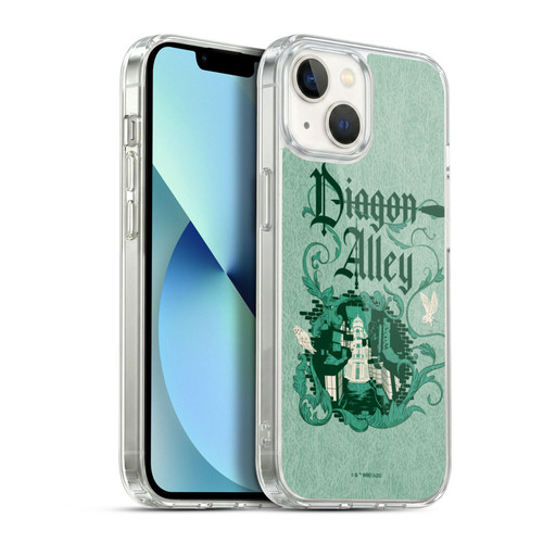 Harry Potter Locations Typography Diagon Alley Soft Gel Case for Apple iPhone 13