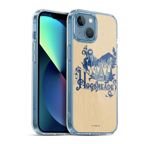 Harry Potter Locations Typography Hogsmeade Soft Gel Case for Apple iPhone 13 Mini & MagSafe
