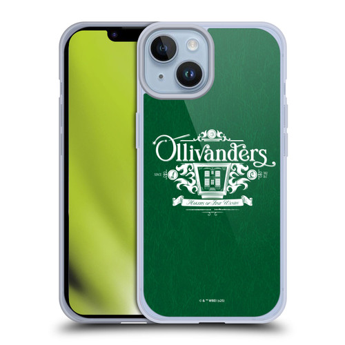 Harry Potter Locations Typography Ollivanders Soft Gel Case for Apple iPhone 14
