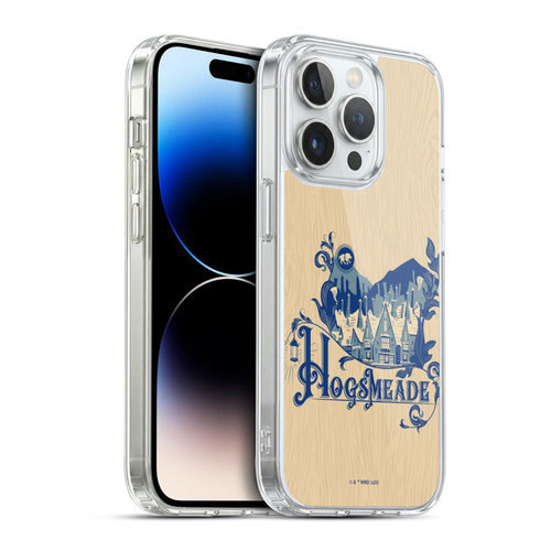 Harry Potter Locations Typography Hogsmeade Soft Gel Case for Apple iPhone 14 Pro & MagSafe