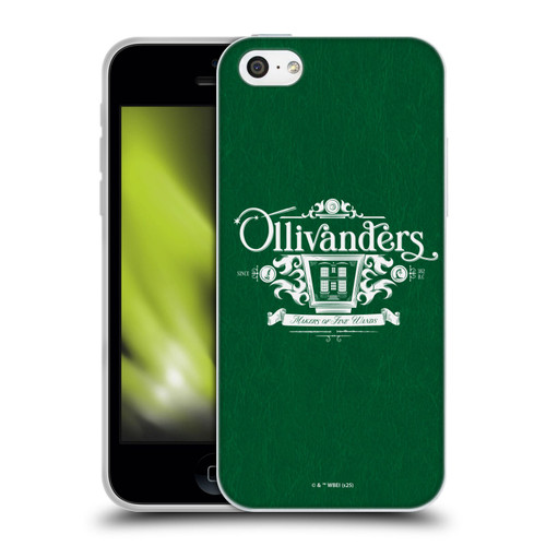 Harry Potter Locations Typography Ollivanders Soft Gel Case for Apple iPhone 5c