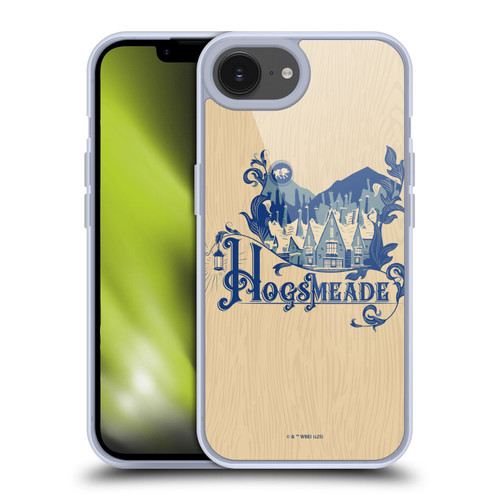 Harry Potter Locations Typography Hogsmeade Soft Gel Case for Apple iPhone 16e & MagSafe