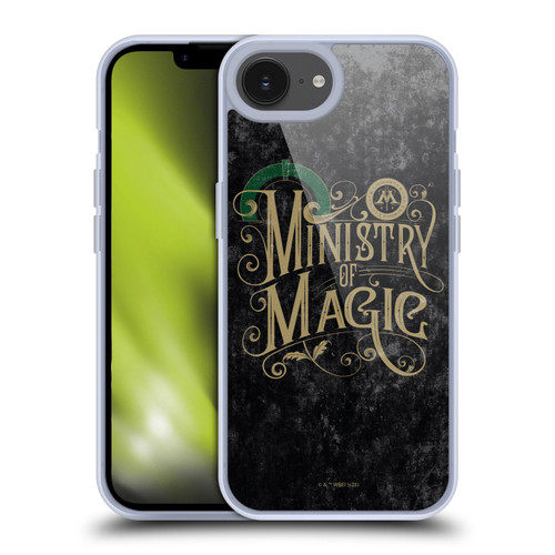 Harry Potter Locations Typography Ministry Of Magic Soft Gel Case for Apple iPhone 16e