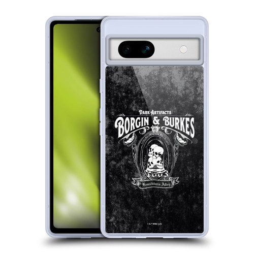 Harry Potter Locations Typography Borgin & Burkes Soft Gel Case for Google Pixel 7a