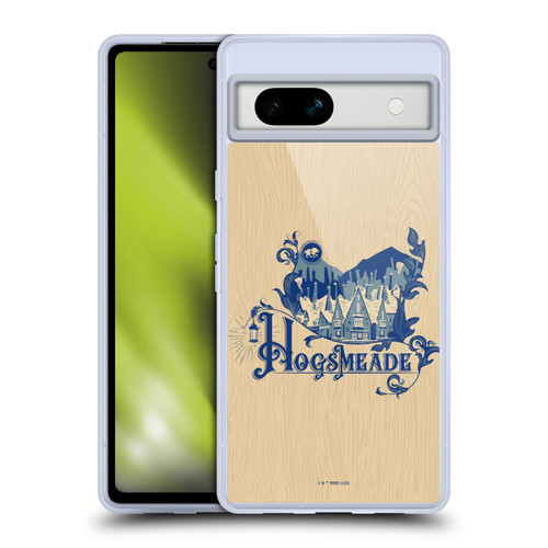 Harry Potter Locations Typography Hogsmeade Soft Gel Case for Google Pixel 7a