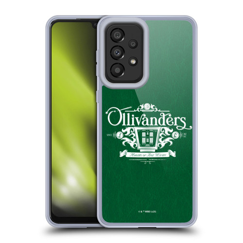 Harry Potter Locations Typography Ollivanders Soft Gel Case for Samsung Galaxy A33 5G (2022)