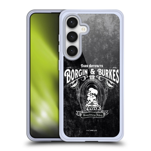 Harry Potter Locations Typography Borgin & Burkes Soft Gel Case for Samsung Galaxy S24 5G & MagSafe