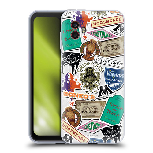 Harry Potter Locations Typography Logo Collage Soft Gel Case for Samsung Galaxy Xcover6 Pro/Pro2