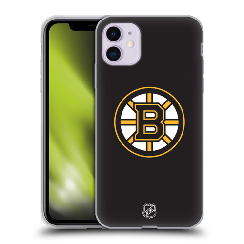 NHL Boston Bruins Plain Soft Gel Case for Apple iPhone 11