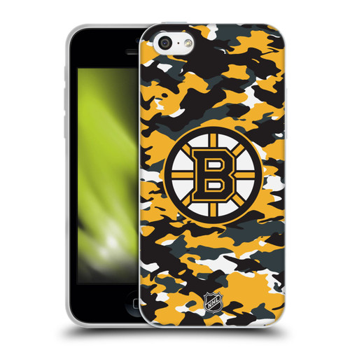 NHL Boston Bruins Camouflage Soft Gel Case for Apple iPhone 5c