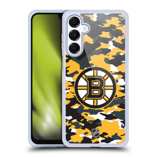 NHL Boston Bruins Camouflage Soft Gel Case for Samsung Galaxy A16 5G