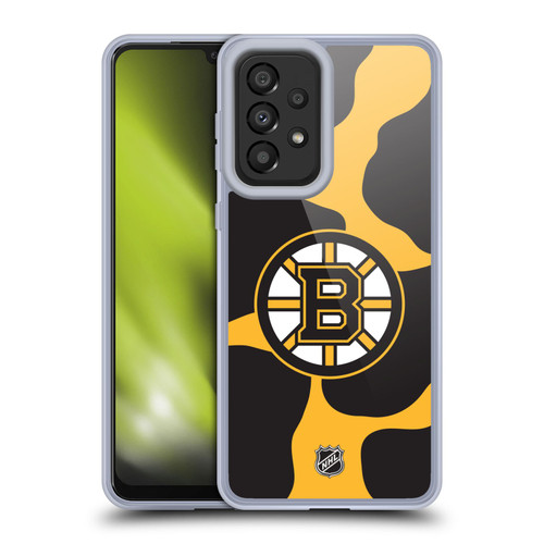 NHL Boston Bruins Cow Pattern Soft Gel Case for Samsung Galaxy A33 5G (2022)
