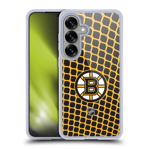 NHL Boston Bruins Net Pattern Soft Gel Case for Samsung Galaxy S25 & MagSafe