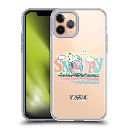 Peanuts Beach Snoopy Ball Soft Gel Case for Apple iPhone 11 Pro & MagSafe