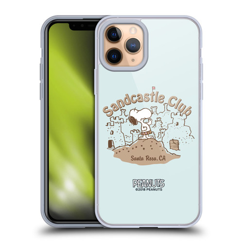 Peanuts Beach Snoopy Sand Castle Soft Gel Case for Apple iPhone 11 Pro & MagSafe