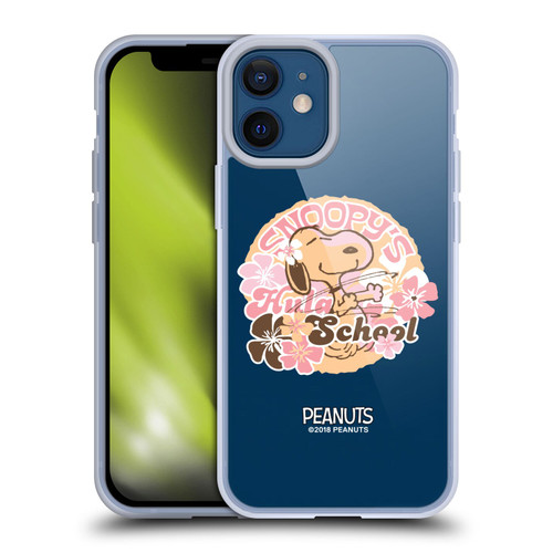 Peanuts Beach Snoopy Hula School Soft Gel Case for Apple iPhone 12 Mini & MagSafe