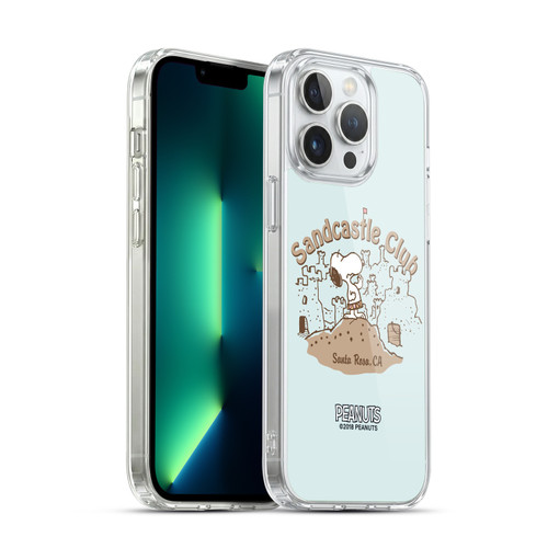 Peanuts Beach Snoopy Sand Castle Soft Gel Case for Apple iPhone 13 Pro Max & MagSafe