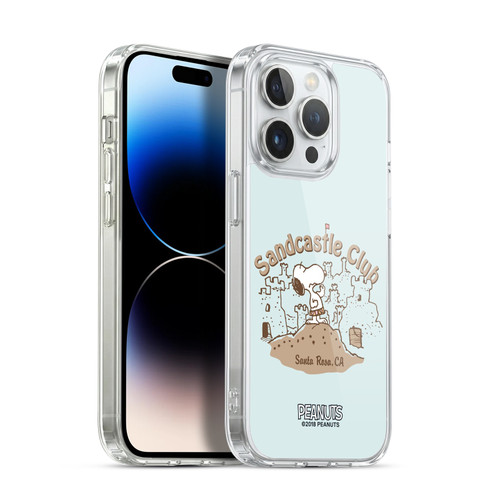 Peanuts Beach Snoopy Sand Castle Soft Gel Case for Apple iPhone 14 Pro & MagSafe