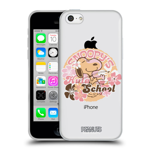 Peanuts Beach Snoopy Hula School Soft Gel Case for Apple iPhone 5c