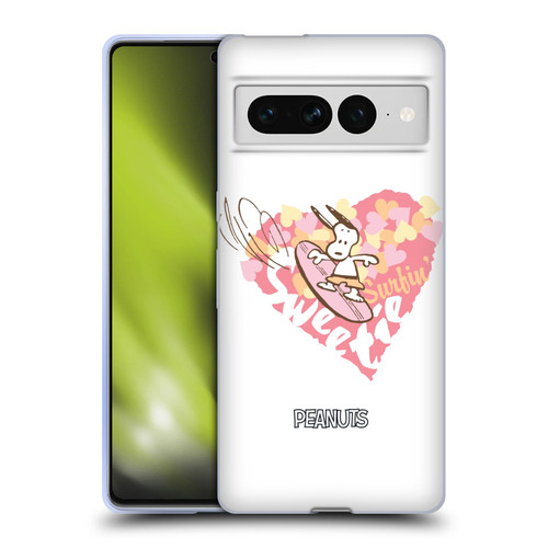 Peanuts Beach Snoopy Surfing Sweetie Soft Gel Case for Google Pixel 7 Pro