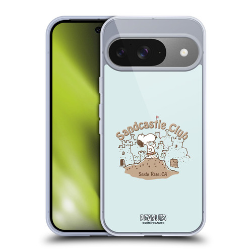Peanuts Beach Snoopy Sand Castle Soft Gel Case for Google Pixel 9 / Pixel 9 Pro