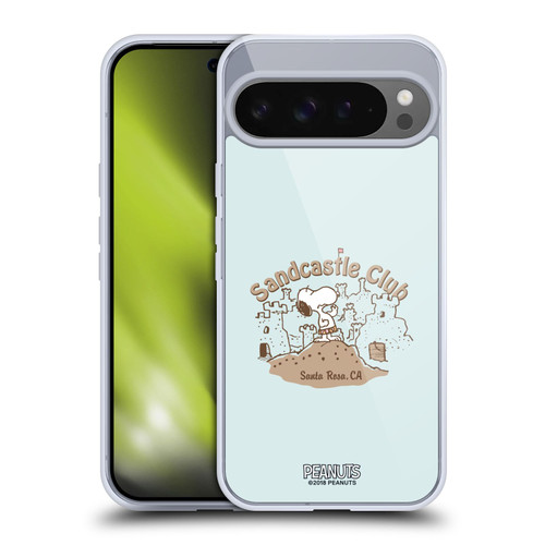 Peanuts Beach Snoopy Sand Castle Soft Gel Case for Google Pixel 9 Pro XL
